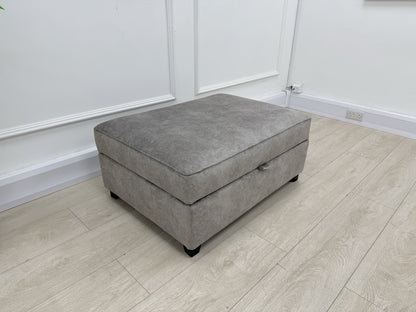 DFS Cherished Storage Footstool In Grey