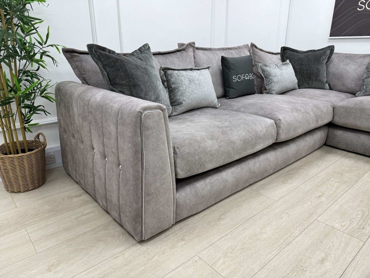 DFS Devine Corner Sofa In Grey