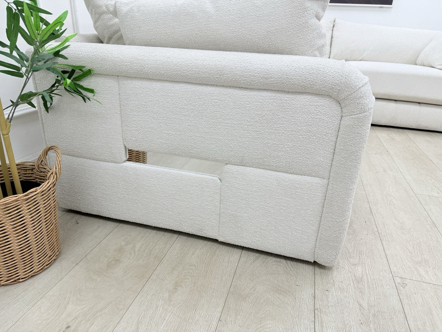 Sofology The Westwood Corner Sofa In Ecru Boucle Fabric
