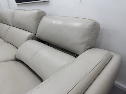 DFS San Antonio Power Recliner Corner Sofa In Fossil Leather