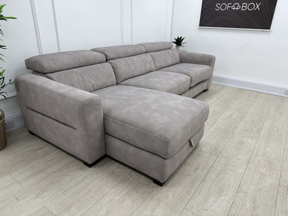 Sofology Metropolitan Fabric 4 Seater Chaise Sofa Bed with Storage