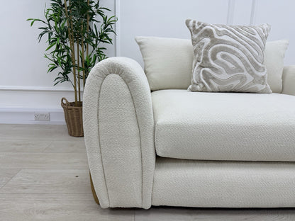Sofology Marble Arch Love Seat In Cream Boucle Fabric