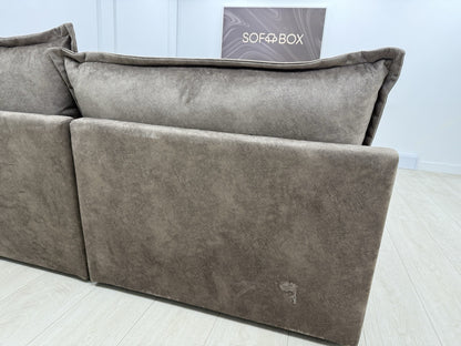 DFS Devine Corner Sofa In Chocolate