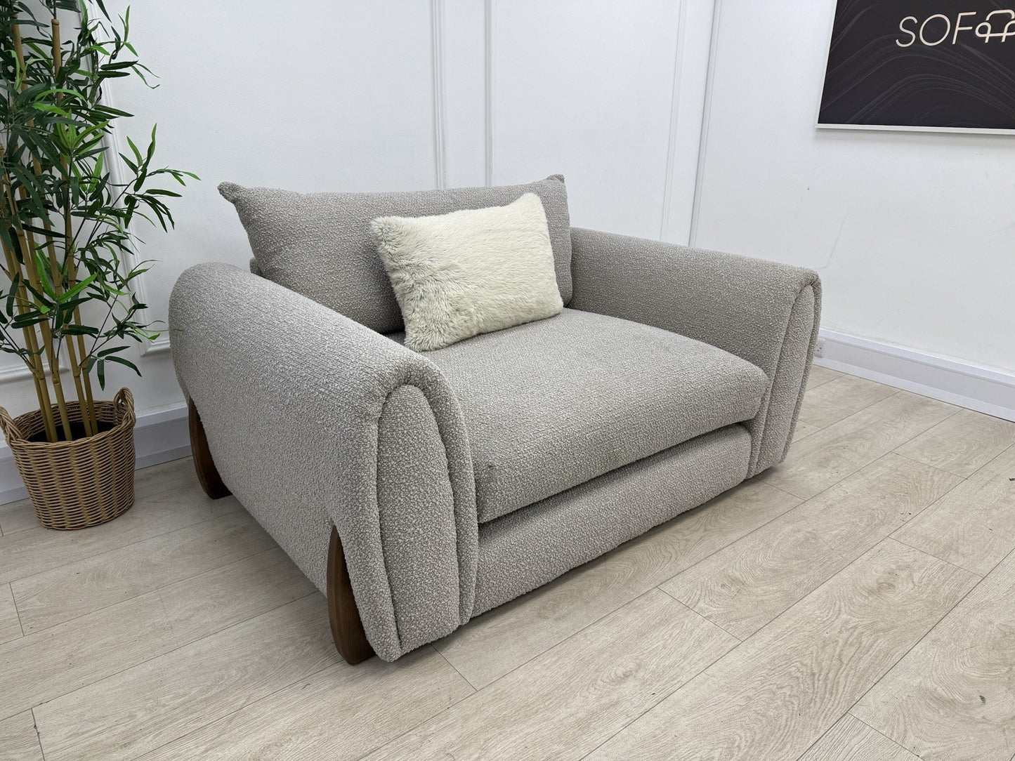 Sofology Marble Arch Mink/Natural Mix Cologne Boucle Loveseat