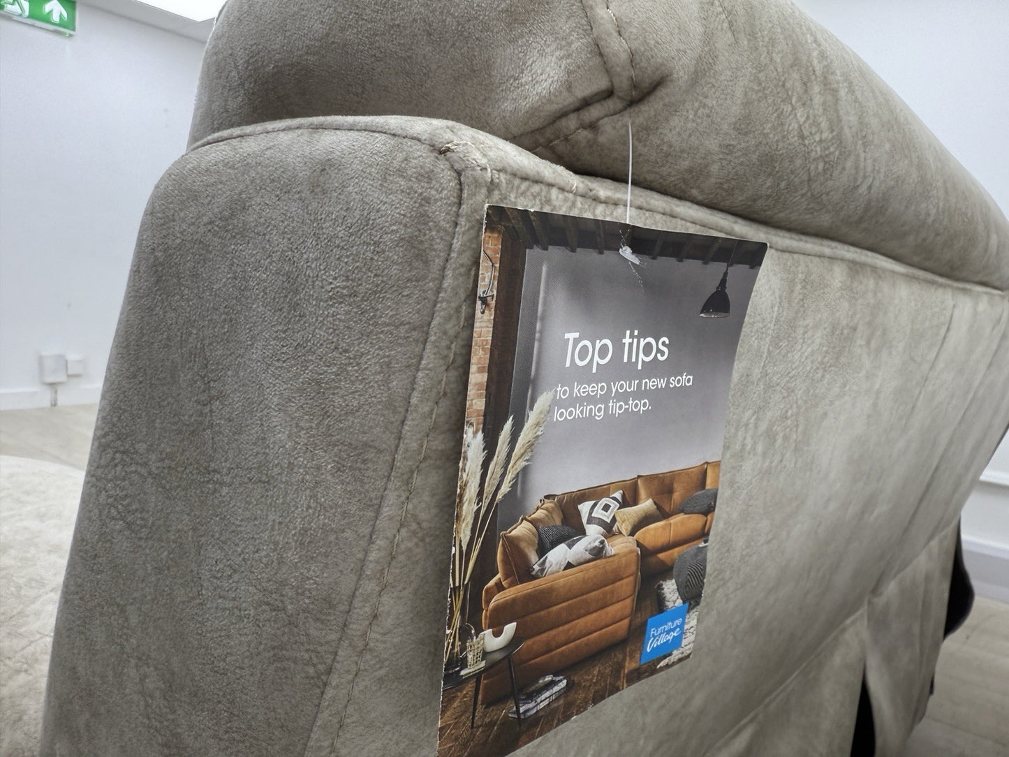 Furniture Village Moreno Power Recliner Corner Sofa In Cream Fabric