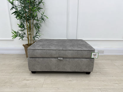 DFS Cherished Storage Footstool In Grey