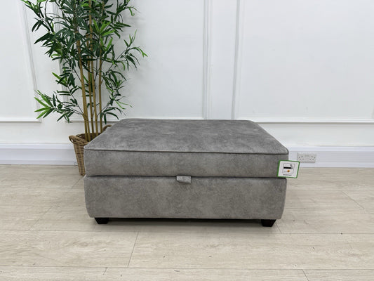 DFS Cherished Storage Footstool In Grey