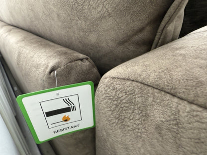 DFS Devine Left Hand Facing Corner Sofa In Self Piped Chocolate Combination