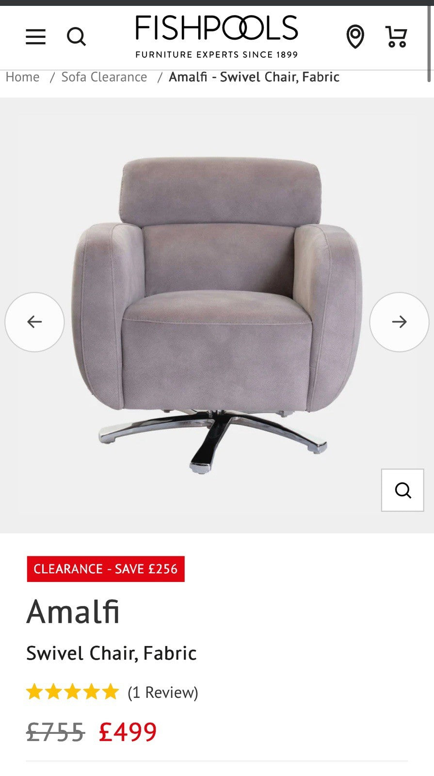 Fishpools Bella Power Recliner Corner Sofa & Amalfi Swivel Chair Set Dove Grey