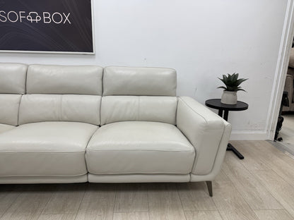 DFS San Antonio Power Recliner Corner Sofa In Fossil Leather