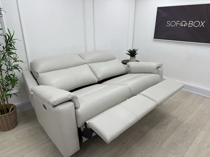 G Plan Thornbury 3 Seater Leather Power Recliner Sofa With Headrest & Lumbar