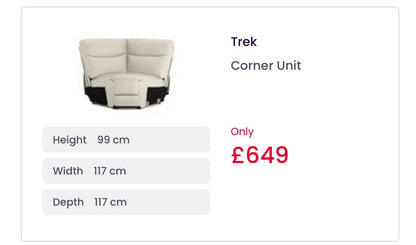 DFS Trek Power Recliner Corner Sofa In Taupe Leather