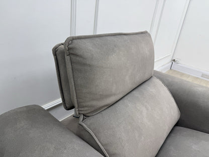 Sofology Premiere Power Recliner Love Seat In Lifestyle Flecked Mocha Fabric