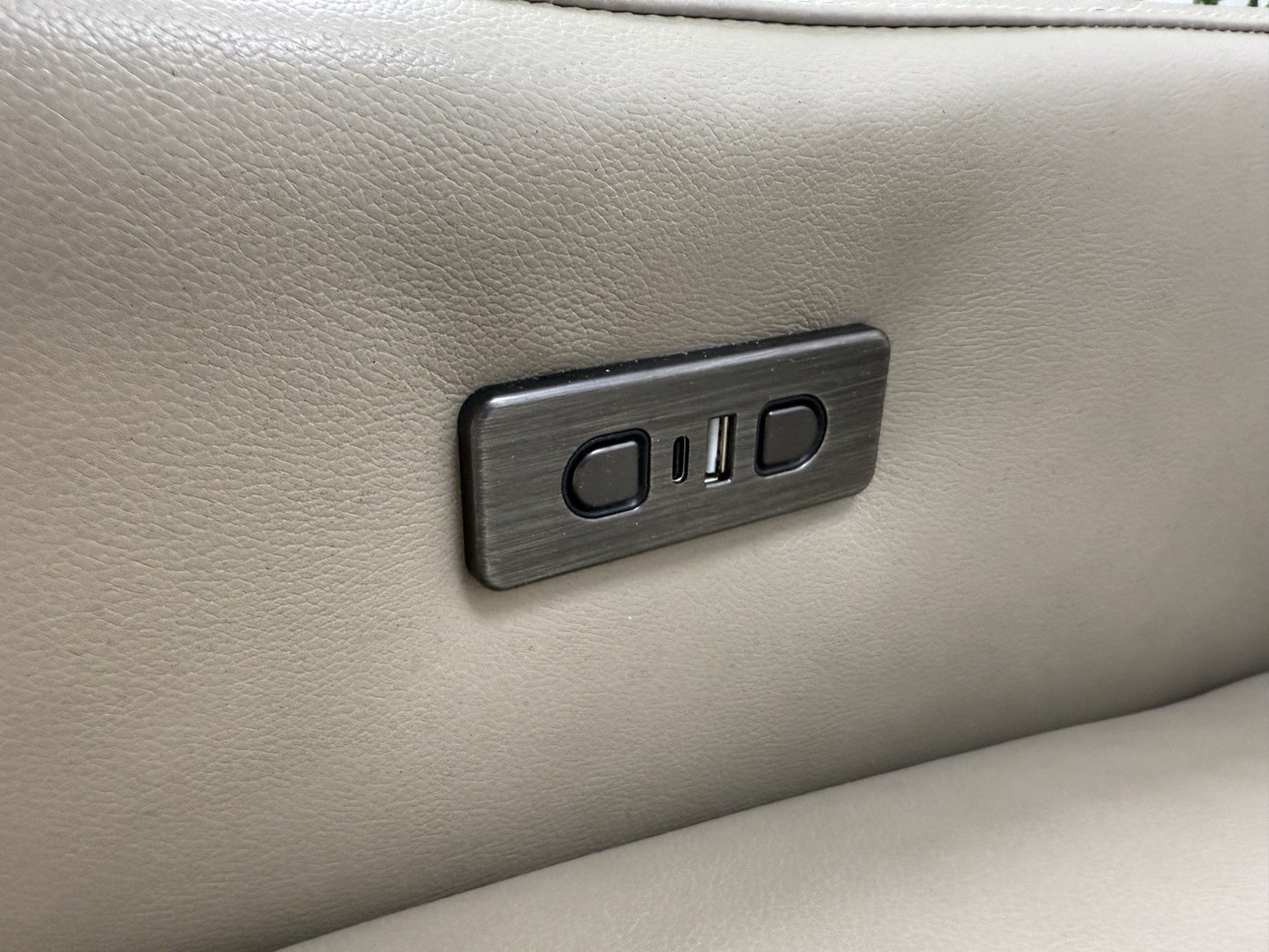 DFS Wander Power Recliner Chair In Taupe Leather