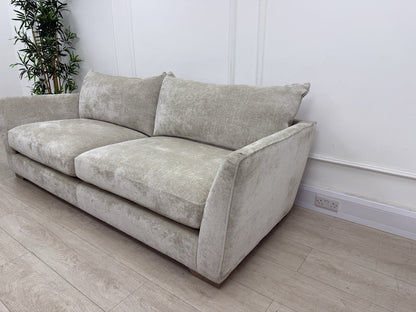 DFS Dunstable Grand Designs 4 Seater Sofa In Natural Luxe Chenille