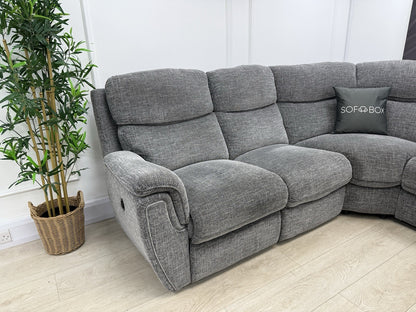 SCS Ashton Power Recliner Corner Sofa In Grey Fabric