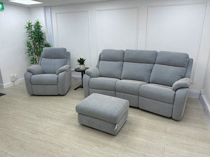G Plan Kingsbury 3 Seater Curved Sofa & Chair Set Recliner/Lumbar/Headrest