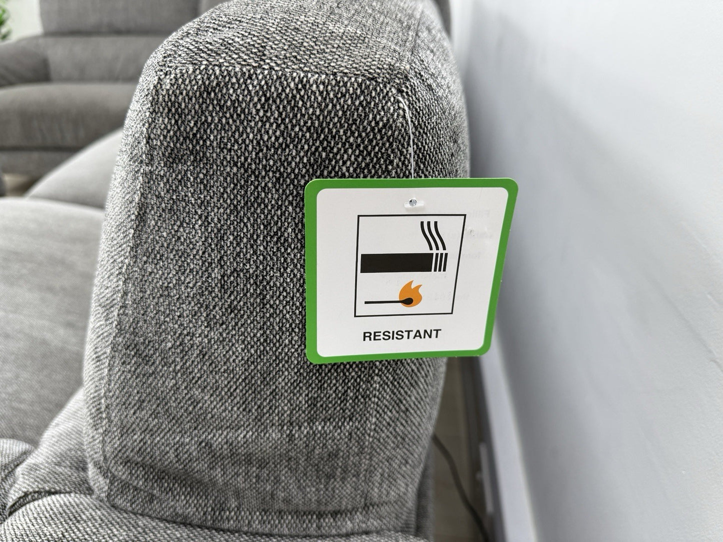 DFS Soren Power Recliner Corner Sofa & Footstool In Charcoal