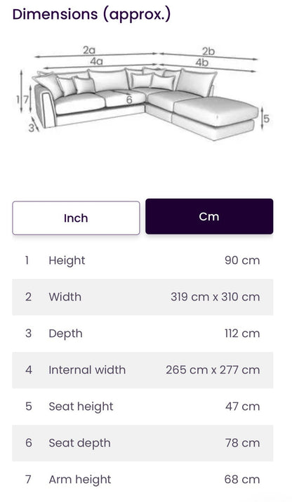 DFS Devine Corner Sofa In Light Grey