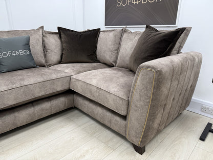 DFS Cherished Corner Sofa In Chocolate LHF