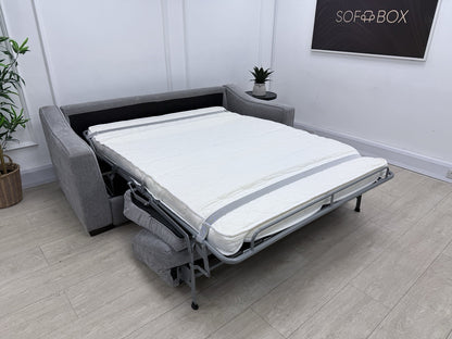 Furniture Village Optimus 3 Seater Sofa Bed In Grey Fabric