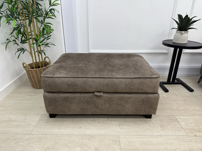 DFS Cherished Storage Footstool In Chocolate