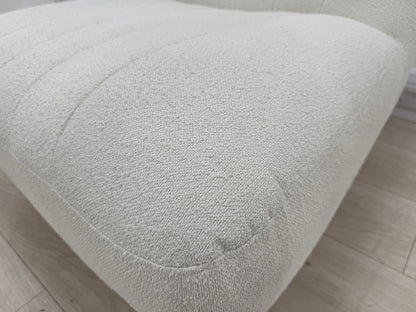 DFS Calix Accent Chair In Ivory Boucle Fabric