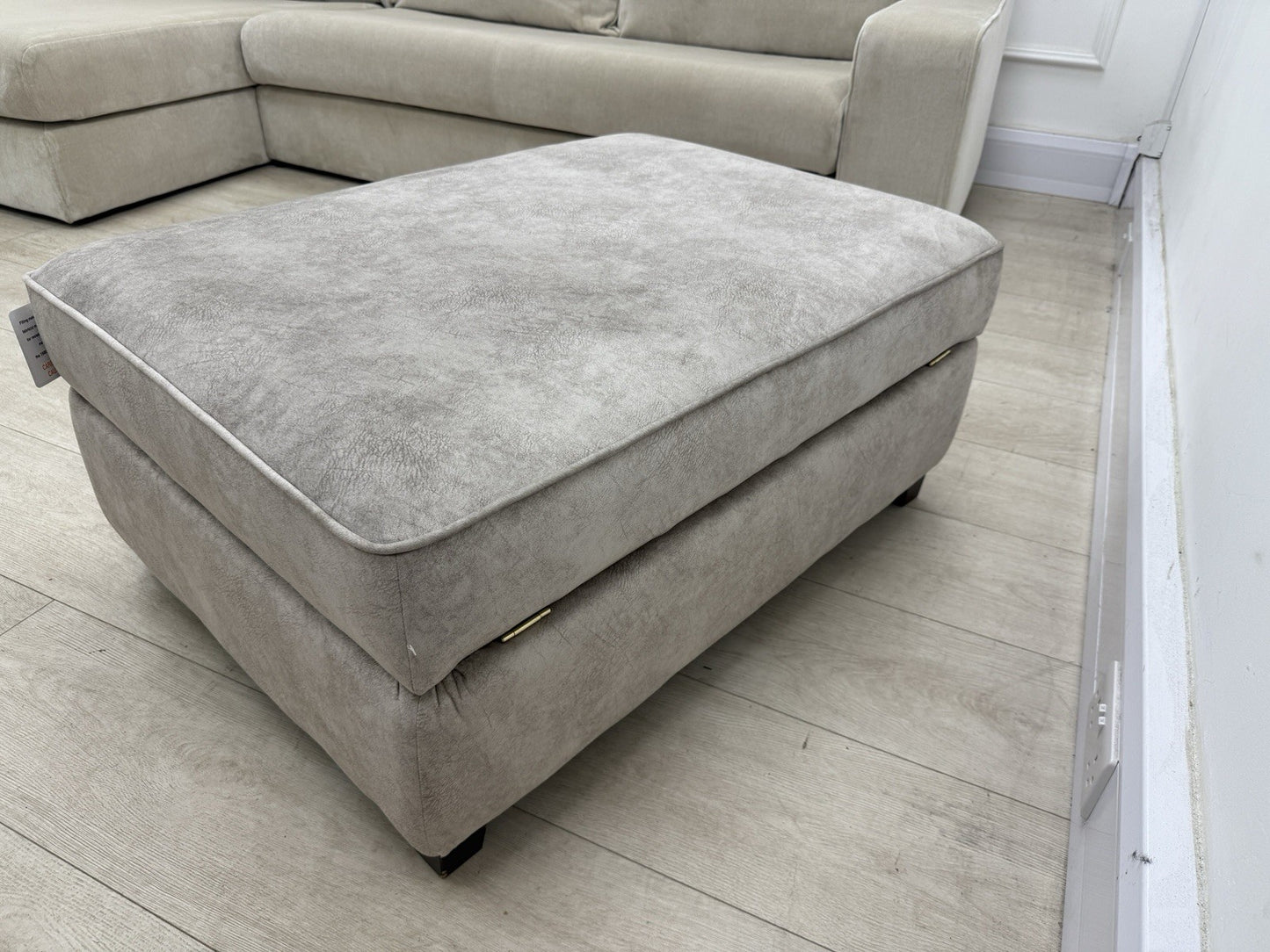 DFS Cherished Storage Footstool In Oatmeal