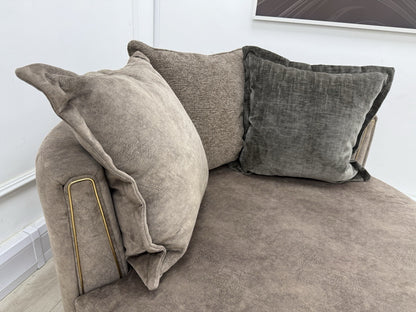 DFS Devine Swivel Cuddle Chair In Chocolate