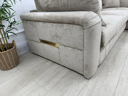 Sofology The Westwood Teddy Chenille Natural Corner Sofa