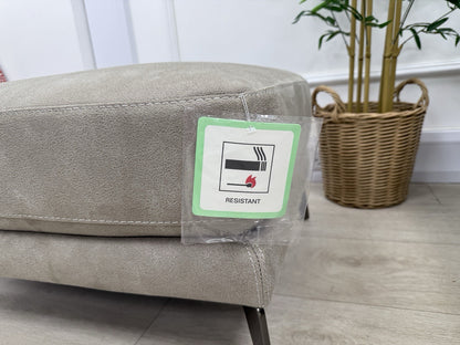 DFS San Mateo Footstool In Arizona Stone Fabric