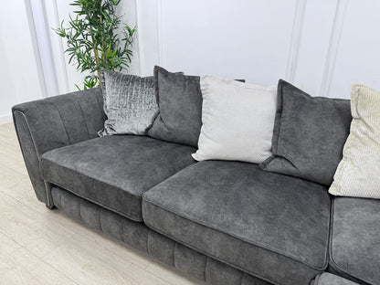 DFS Cherished Corner Sofa In Charcoal Combination