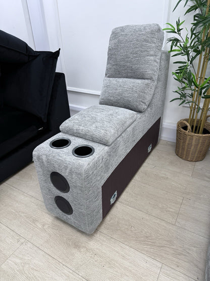 DFS Steller Storage Speaker Console Unit In Mist Grey