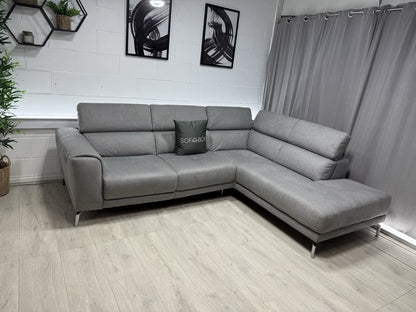 DFS Venezia Corner Recliner Sofa In Grey