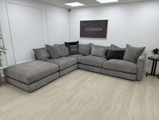 DFS Devine Corner Sofa In Grey