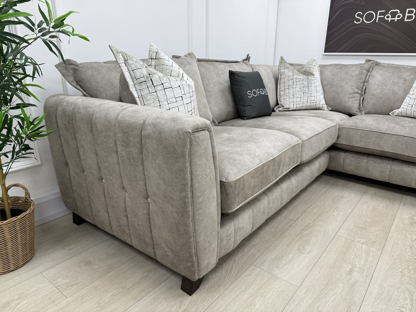 DFS Cherished Corner Sofa In Oatmeal LHF