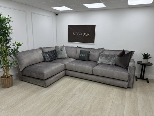 DFS Devine Corner Sofa In Light Grey