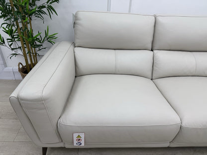 DFS San Antonio Power Recliner 3 Seater Chaise End Sofa In Fossil Leather