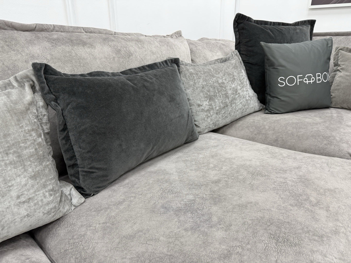 DFS Devine Corner Sofa In Grey
