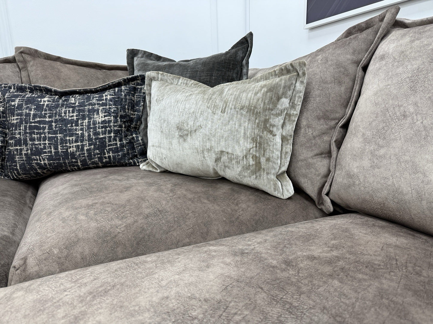 DFS Devine Corner Sofa In Chocolate Combination