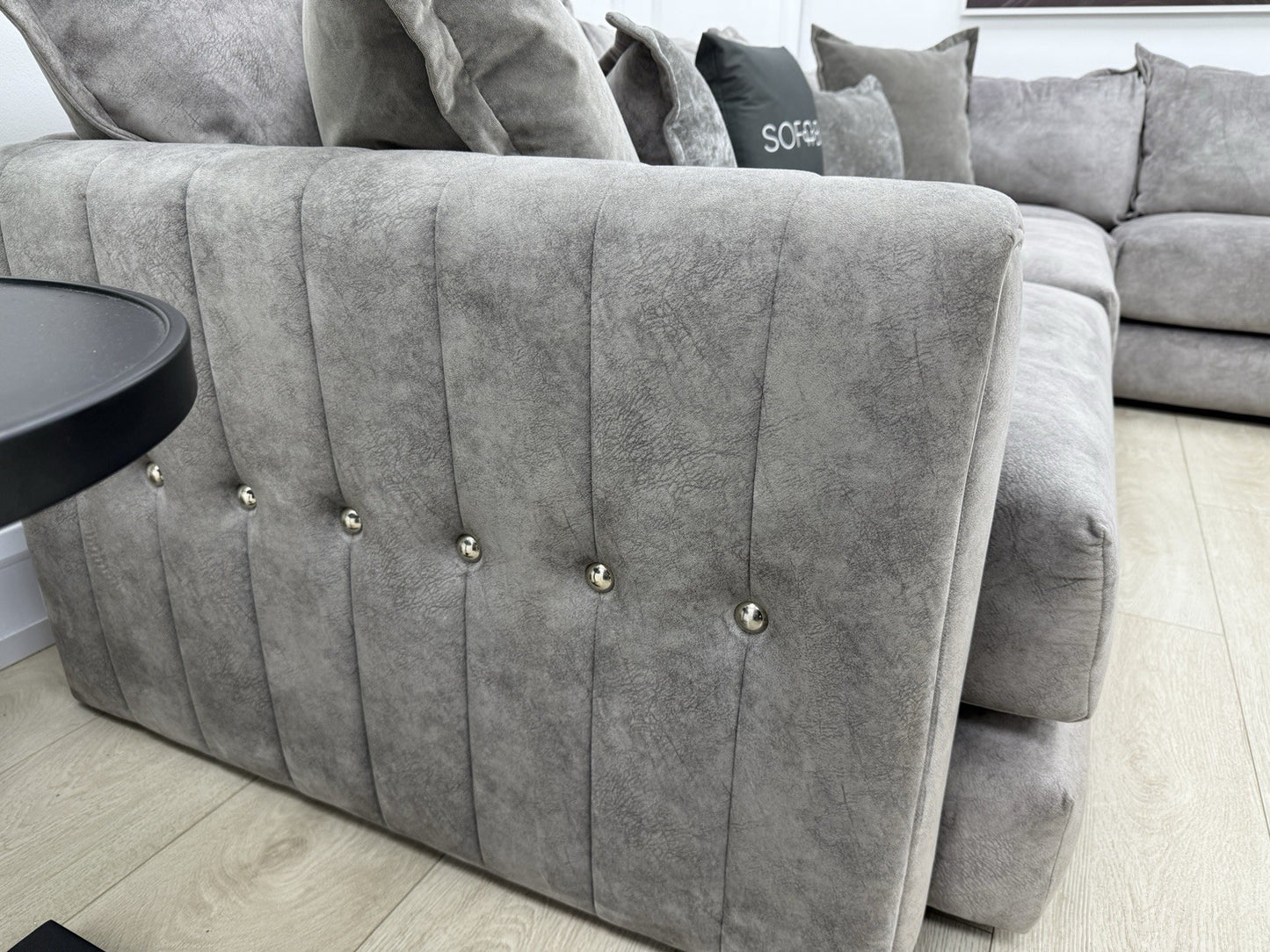 DFS Devine Corner Sofa In Light Grey