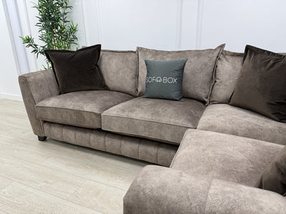 DFS Cherished Corner Sofa In Chocolate LHF