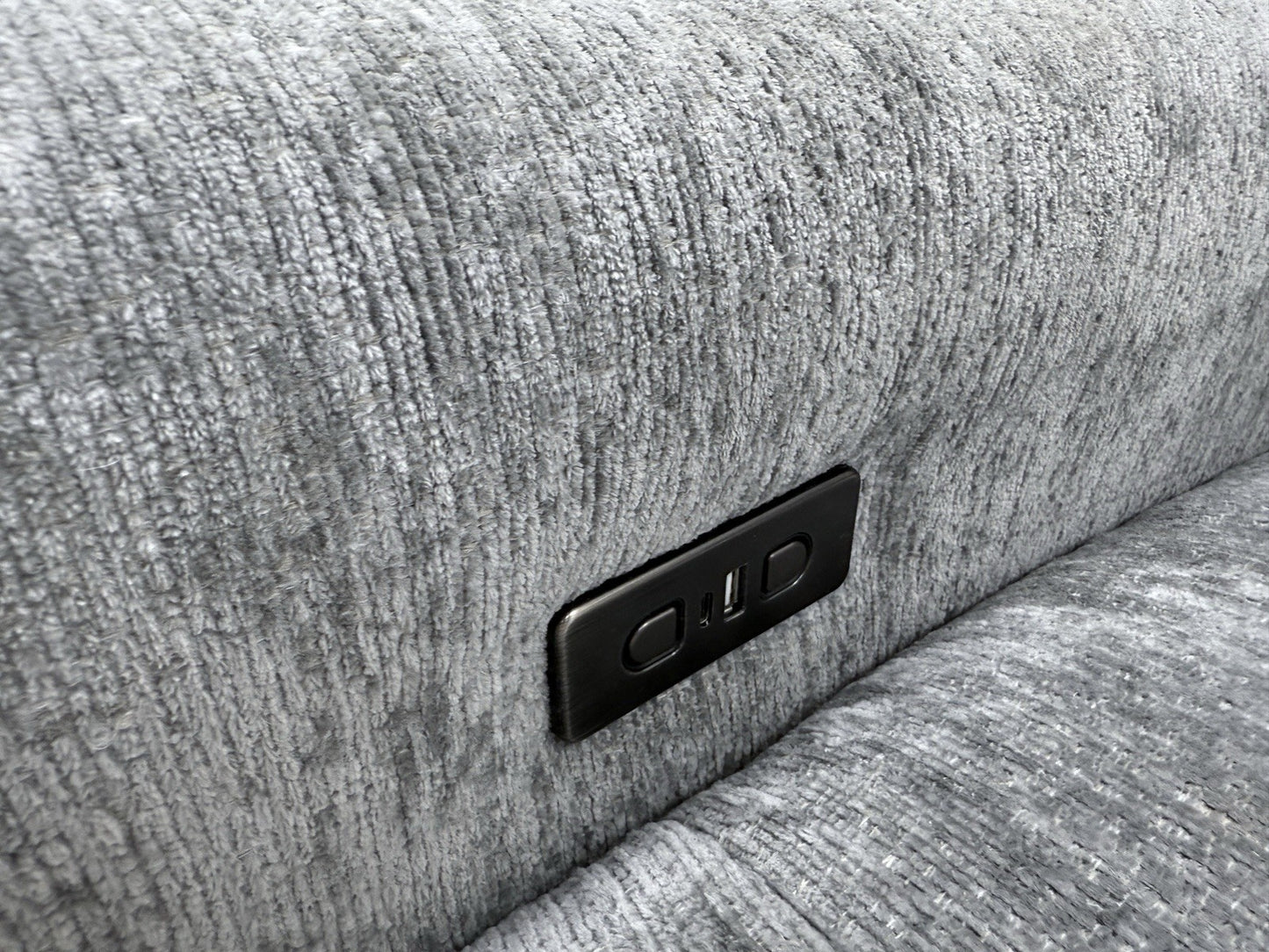 DFS Steller Power Recliner Corner Sofa In Mist Grey