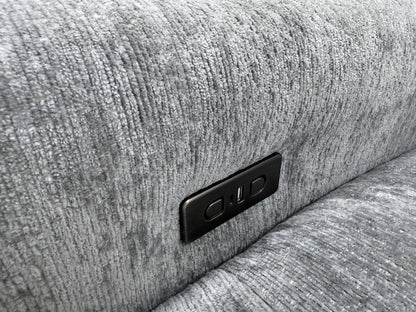 DFS Steller Power Recliner Corner Sofa In Mist Grey
