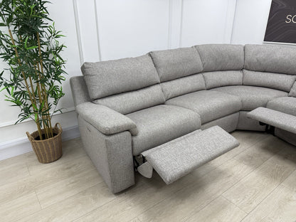G Plan Taylor Power Recliner Corner Sofa In Tropic Ash Fabric