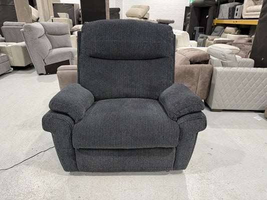 La-Z-Boy New Tamla Power Recliner Cuddler Chair In Aspen Black Fabric