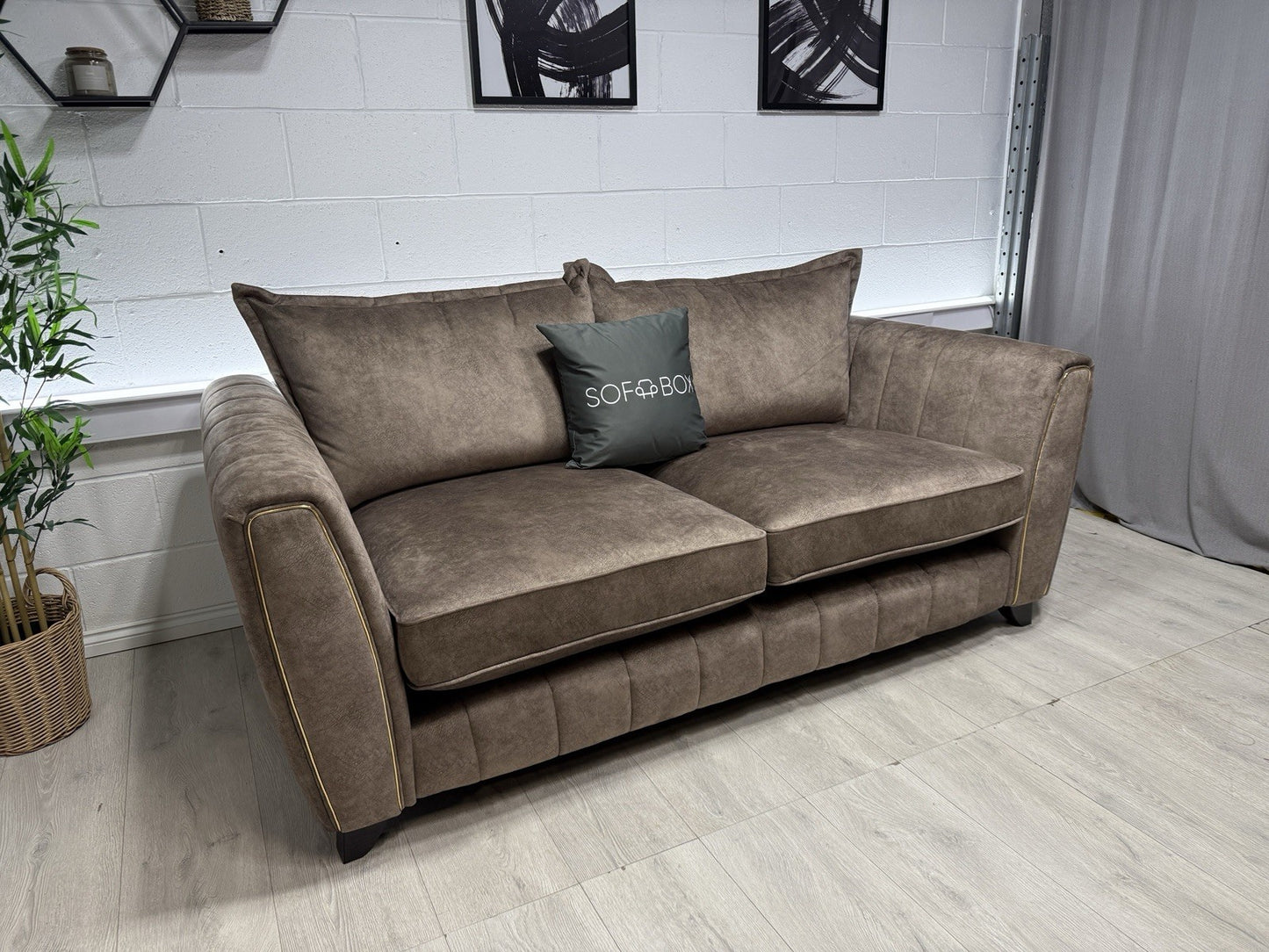 DFS Cherished 3 Seater Sofa In Chocolate Combination