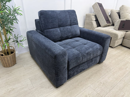 DFS Una / Steller Power Slider Chair In Nuova Midnight Fabric