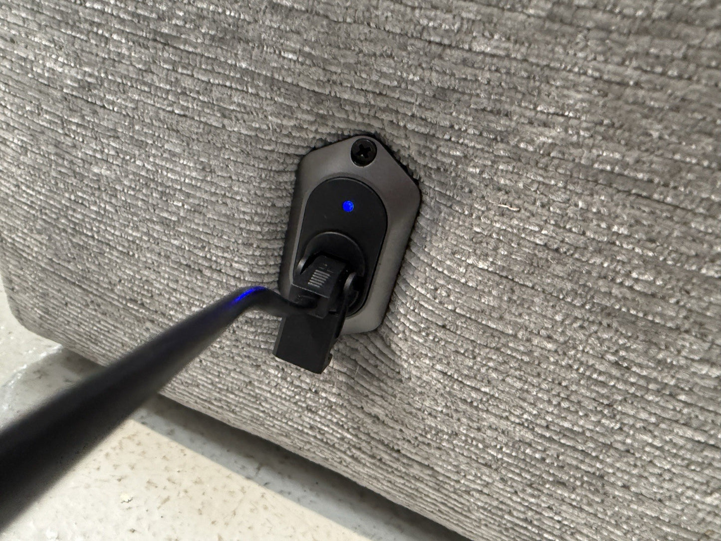 DFS Steller Bluetooth Speaker Storage Cup Holder Console Unit In Grey Mist