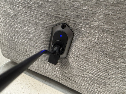 DFS Steller Bluetooth Speaker Storage Cup Holder Console Unit In Grey Mist